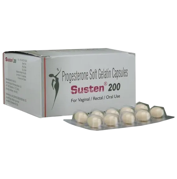 susten 200mg capsule 10's
